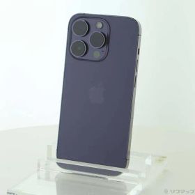 〔中古品〕 iPhone14 Pro 256GB ディープパープル MQ1E3J／A SIMフリー【198】