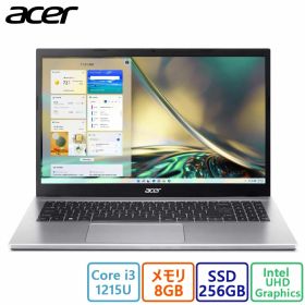 Acer(エイサー) ノートパソコン Acer Aspire 3 A315-59-H38U [ピュアシルバー]/Core i3/8GB/SSD：256GB/15.6型/Win 11/展示品