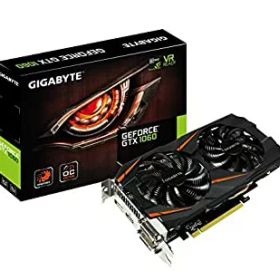 【中古】「非常に良い」Gigabyte GeForce GTX 1060 Windforce OC 3GB GDDR5 Graphics Card (GV-N1060WF2OC-3GD) [並行輸入品]