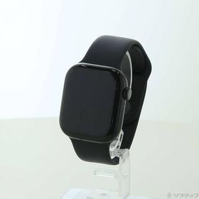 〔中古〕Apple(アップル) Apple Watch Series 10 GPS 42mm ジェットブラックアルミニウムケース ブラックスポーツバンド〔368-ud〕