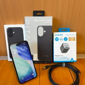 【SIMフリー】iPhone 16 128GB 急速充電器等おまけ付