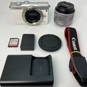 【返品保証・動作確認済】Canon EOS M100 + EF-M 15-45mm IS STM レンズキット
