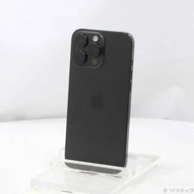 〔中古品〕 iPhone16 Pro Max 256GB ブラックチタニウム MYWG3J／A SIMフリー【368】