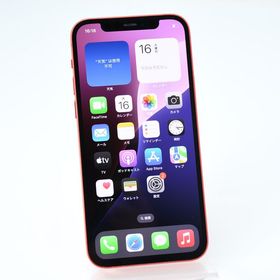 【動作可＊電池100 %＊液晶美品】 docomo SIMフリー iPhone12 64GB レッド