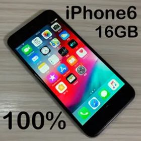 iPhone6 16GB SPACEGLAY バッテリー100% au