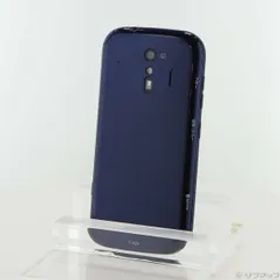 〔中古品〕 らくらくスマートフォン 32GB ネイビー F-42A docomoロック解除SIMフリー【262】