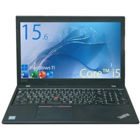 【整備済み品】15.6インチ Webカメラ内蔵 フルHD ノートパソコン ThinkPad L580 / 第8世代 Core i5 / メモリ 16GB / SSD 256GB / MS Office2019 H&B/WIFI内蔵/Bluetooth/HDMs