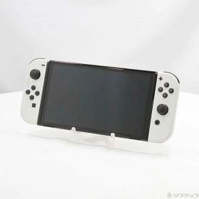 【中古】Nintendo(任天堂) Nintendo Switch 有機ELモデル Joy-Con(L)／(R) ホワイト 【377-ud】