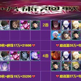 最安值 | ファンパレ(呪術廻戦ファントムパレード)のアカウントデータ、RMTの販売・買取一覧