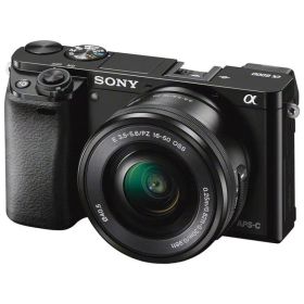 【中古】SONY ミラーレス一眼 α6000 パワーズームレンズキット E PZ 16-50mm F3.5-5.6 OSS ブラック ILCE-6000L B