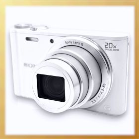 極美品｜SONY Cyber-shot DSC-WX300(W) 2110万画素 光学20倍 ホワイト デジタルカメラ｜ U013