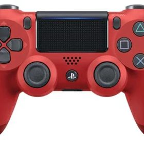 【新古品】 【純正品】ワイヤレスコントローラー (DUALSHOCK 4) マグマ・レッド (CUH-ZCT2J11)
