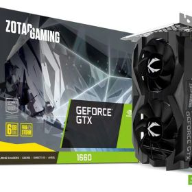 【中古】ZOTAC Gaming GeForce GTX 1660 6GB GDDR5 192ビット ゲーミンググラフィックスカード 超コンパクト ZT-T16600F-10L