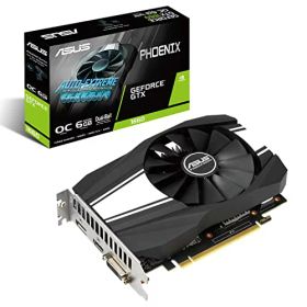 【中古】【非常に良い】ASUSグラフィックカードPH-GTX1660-O6G（OC版、Nvidia GeForce GTX 1660、6GBメモリGDDR6）