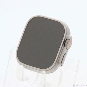 【中古】Apple(アップル) Apple Watch Ultra 2 GPS + Cellular 49mm チタニウムケース オリーブアルパインループ 【377-ud】