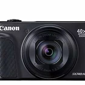 【中古】［非常に良い］Canon コンパクトデジタルカメラ PowerShot SX740 HS ブラック 光学40倍ズーム/4K動画/Wi-Fi対応 PSSX740HSBK
