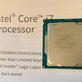 Intel Core i7-8700 CPU 箱、説明書付き
