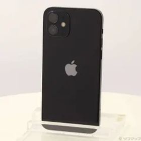 〔中古品〕 iPhone12 64GB ブラック MGHN3J／A SIMフリー【371】