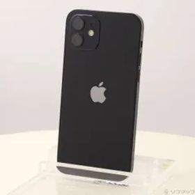 〔中古品〕 iPhone12 64GB ブラック MGHN3J／A SIMフリー【247】