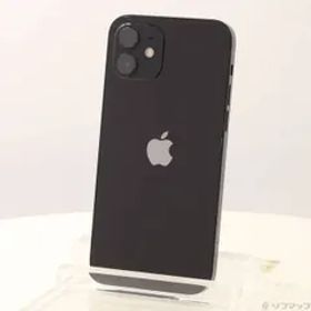 〔中古品〕 iPhone12 64GB ブラック MGHN3J／A SIMフリー【348】