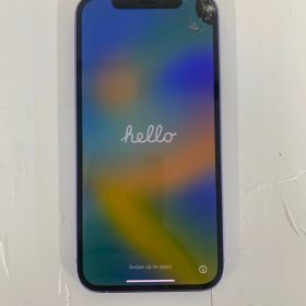 ￥3【初期化済み】Apple iPhone12 64GB パープル 画面亀裂と液晶黒い部分有り 【スマホ】【1】