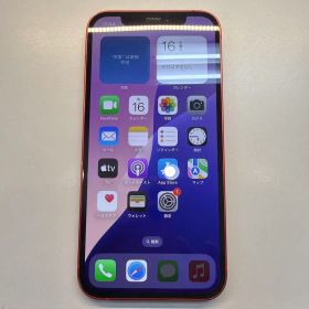 訳あり iPhone 12 128GB Red 90% リアカメラ作動せず
