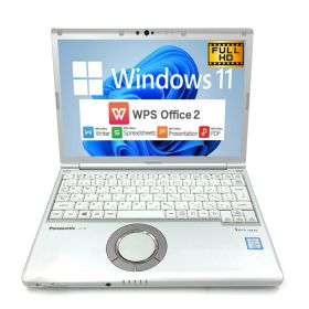【Windows11】【頑丈】 パナソニック Panasonic Let's note SV7 第8世代 Core i5 8250U/1.60GHz 8GB SSD120GB M.2 64bit WPSOffice 12.1インチ WUXGA カメラ 無線LAN ノートパソコン モバイルノート PC Notebook 【中古】