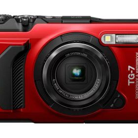 OM SYSYTEM コンパクトデジタルカメラ Tough TG-7 レッド 防水15m/防塵/耐荷重100kg/耐低温-10℃