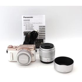 パナソニック ミラーレス一眼カメラ ルミックス GF10 ダブルレンズキット 標準ズームレンズ/単焦点レンズ付属 ホワイト DC-GF10W-W