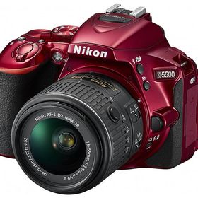 【中古】Nikon ニコン D5500 18-55 VR II レンズキット レッド