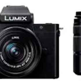 【中古】パナソニック(Panasonic) 小型・軽量ミラーレス一眼カメラ ルミックス ダブルズームレンズキット ブラック DC-G100DW-K