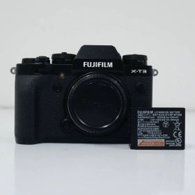 FUJIFILM X-T3 ミラーレス一眼カメラ USED美品 富士フイルム Xマウント ブラック APS-Cセンサー X-Trans CMOS 完動品 CP2306