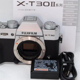 28ショット！新品級 ★ 富士フイルム X-T30IIボディ シルバー ミラーレス一眼