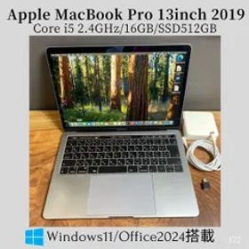 ［良品］Apple MacBook Pro 13inch 2019/Core i5 2.4GHz/16GB/SSD512GB/Windows11/Office 2024/372