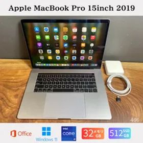 ［新品バッテリー/美品］Apple MacBook Pro 15inch 2019/Core i9 2.4GHz/メモリ32GB/SSD512GB/Windows11/Office 2024/466