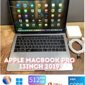 ［新品バッテリー］Apple MacBook Pro 13inch 2019/Core i5 2.4GHz/16GB/SSD512GB/Windows11/Office 20224/454