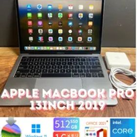 ［良品］Apple MacBook Pro 13inch 2019/Core i5 2.4GHz/16GB/512GB/Windows11/Office 2021/213