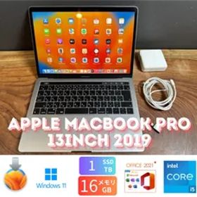 「良品」Apple MacBook PRO Retina 13inch 2019/CPUi5 2.4GHZ/16GB/SSD1TB/Windows11/office2019/CJ134