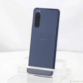 〔中古品〕 Xperia 5 II 128GB ブルー SOG02 auロック解除SIMフリー【368】