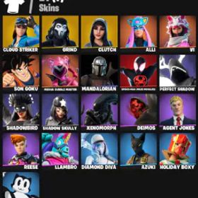 【21 スキン】 (pc/xbox) ゼノモーフ |アリ |息子 孫悟空 |クラウドストライカー | グラインド |クラッチ | ヴァイ |メカカドル マスター |マンダロリアン