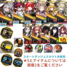 石125340個+10連券12枚+券84枚+ウィシャデル+新約+ユー+純燼+司霆+ペナンス+フィアメ | アークナイツのアカウントデータ、RMTの販売・買取一覧