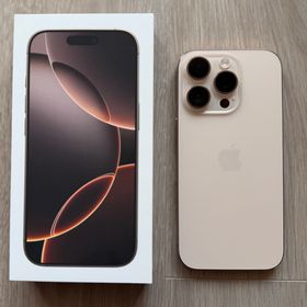 アップル(Apple)の【バッテリー100%】iPhone16 Pro 128GB デザートチタニウム(スマートフォン本体)