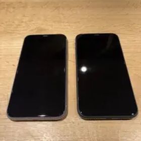 Apple iPhone 11 パープル ブラック 64GB 2色セット