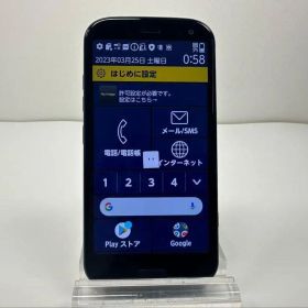 美品 NTT docomo らくらくスマートフォン F-52B ネイビー