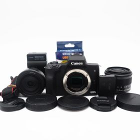 【ショット数 1000回未満】Canon Eos Kiss M ダブルレンズ