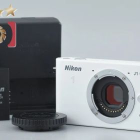 Nikon ニコン 【中古】Nikon ニコン 1 J1 ホワイト ミラーレス一眼カメラ シャッター回数僅少 ミラーレスカメラ