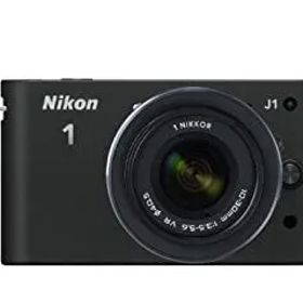【中古】(非常に良い)Nikon ミラーレス一眼カメラ Nikon 1 (ニコンワン) J1 (ジェイワン) 標準ズームレンズキット ブラックN1 J1HLK BK