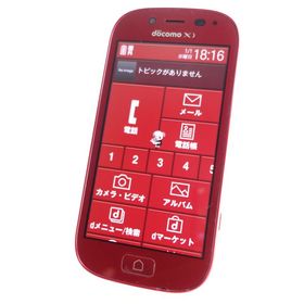 【docomo】らくらくスマートフォン3 F-06F レッド 利用制限〇