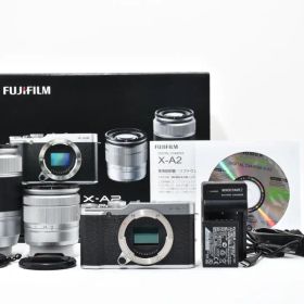 美品 フジフィルム FUJIFILM X-A2 ダブルレンズキット 1498