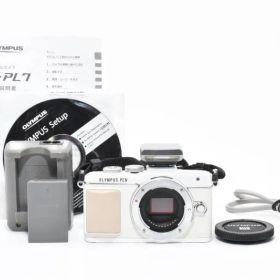 【現状品 美品】Olympus オリンパス E-PL7 ボディ 白 ホワイト ショット数1863回と少ない ミラーレス一眼カメラ #3994-2